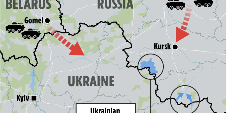 Putin masses 30,000 troops to border to stop Ukraine advance